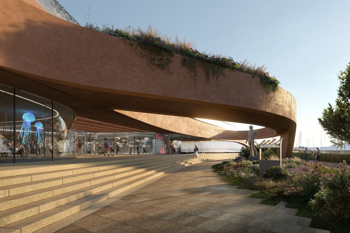 Ingresso del Centro della Cultura Mediterranea a Reggio Calabria