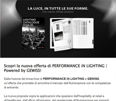 Scopri le novità di prodotto di PERFORMANCE iN LIGHTING | Powered by GEWISS