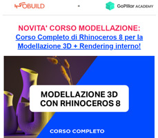 Nuovo Corso: Rhino 8 per la Modellazione 3D a 99€