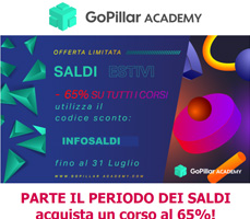 Saldi GoPillar Academy: -65% sui corsi professionali