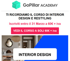 In scadenza: Corso Interior Design a 60€ + iva