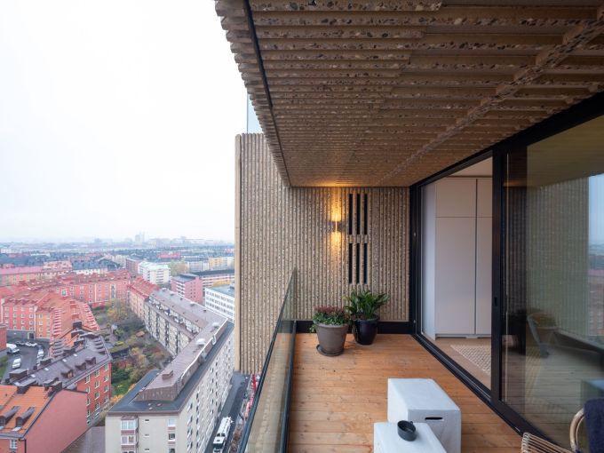 Le finiture esterne degli edifici di Norra Tornen a Stoccolma 