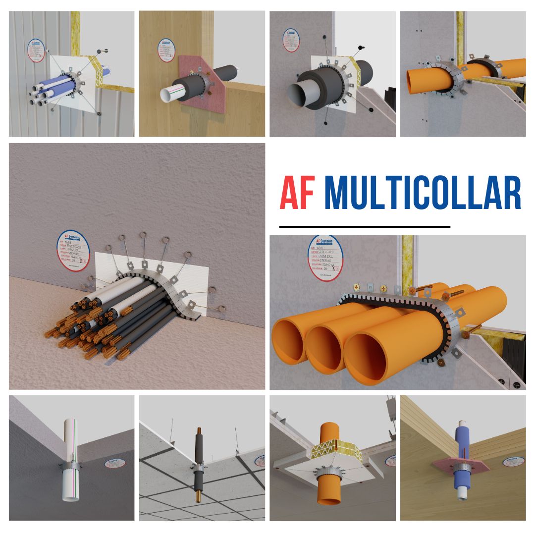 AF Systems presenta AF Multicollar: l'innovativo collare antifuoco modulare