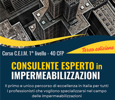 [40 CFP] Corso Consulente di Impermeabilizzazioni