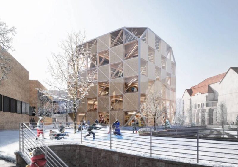 Makers’KUbe: l’edificio in legno che abbraccia la sostenibilità