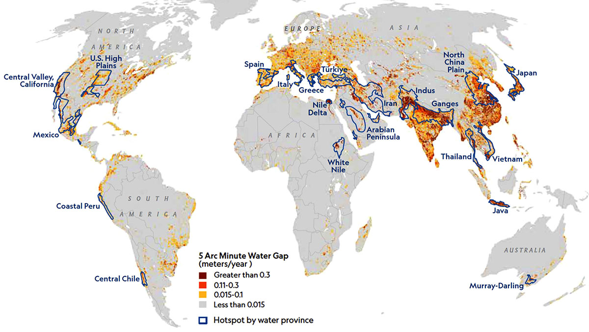 Mappa globale della siccità: i 21 hotspots di scarsità idrica identificati