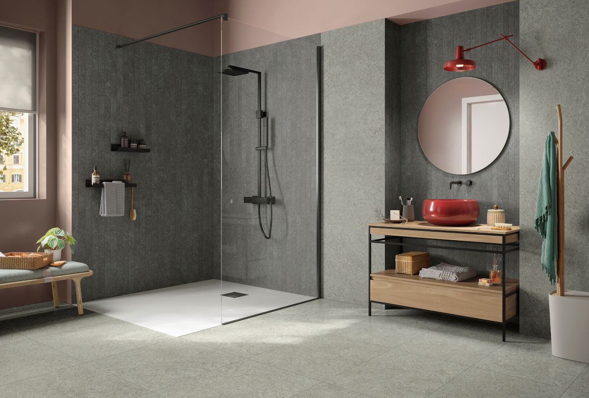 Gres porcellanato, collezione Surround di Panaria Ceramica