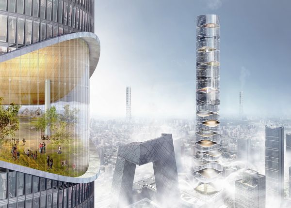Progetto AIRSCRAPER 2° classificato all'eVolo Skyscraper Competition 2019