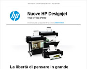 Nuove stampanti per grandi formati HP Designjet T120 e HP Designjet T520 ePrinter!