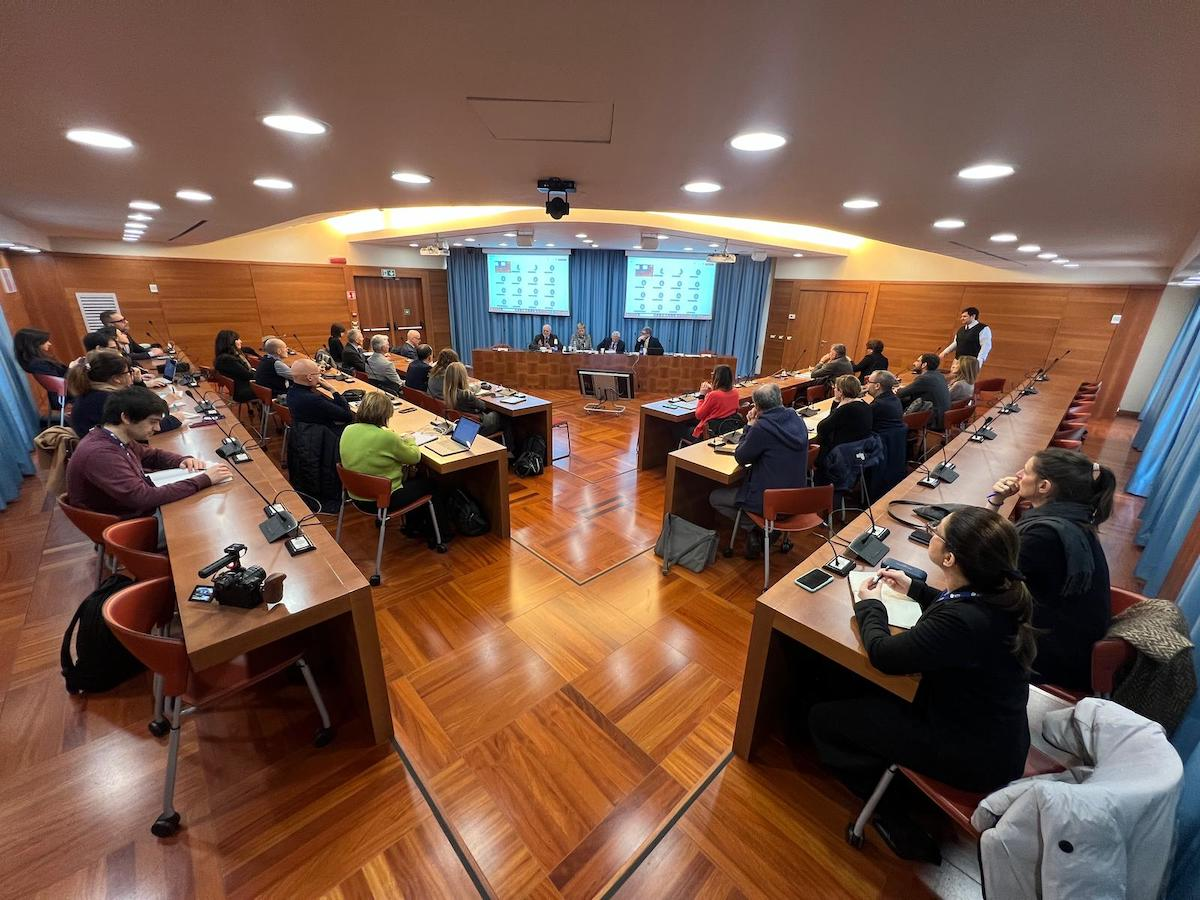 Un momento della conferenza stampa di presentazione della UNI/PdR 172 Cantiere sostenibile.