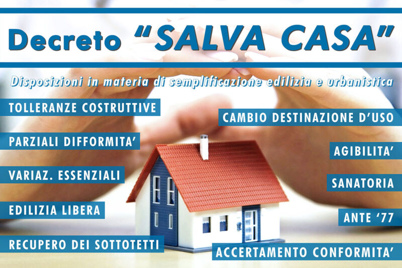 Decreto Salva Casa: tutte le novità in materia di semplificazioni edilizie e sanatorie