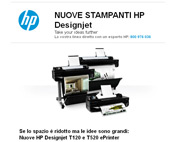 Nuove stampanti per grandi formato HP Designjet T120 e HP Designjet T520 ePrinter!