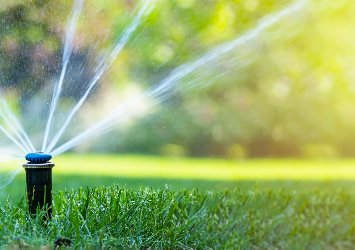 Sistema di irrigazione del giardino a pioggia