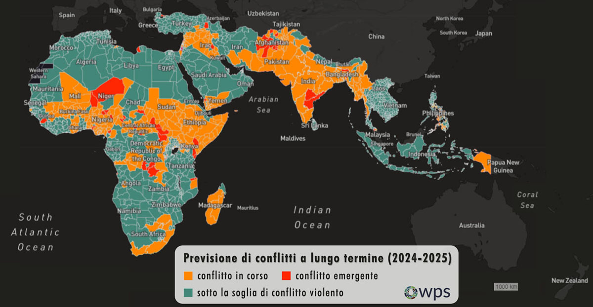 mappa globale dei conflitti per l'acqua 