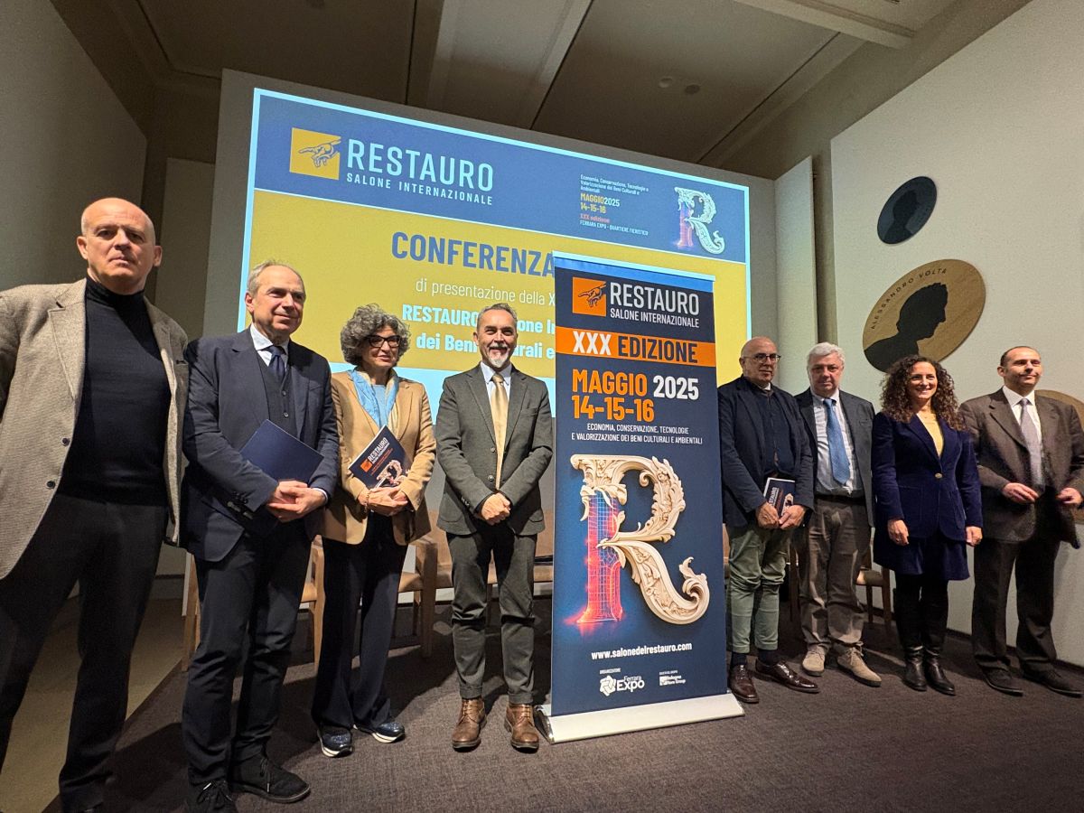 Conferenza stampa di presentazione di RESTAURO 2025, dal 14 al 16 maggio 2025 presso il Quartiere fieristico di Ferrara