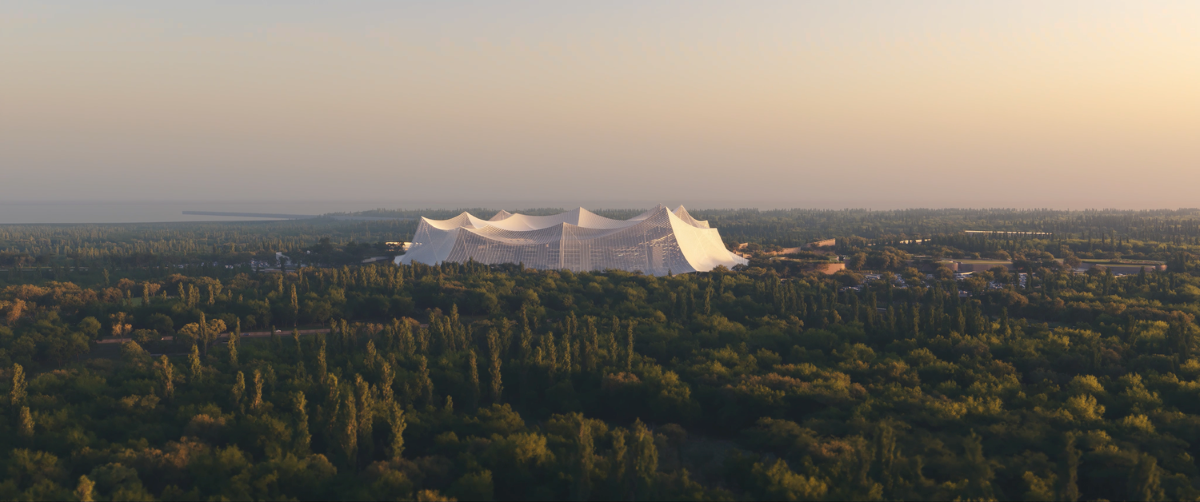 Grand Stade Hassan II, lo stadio a Casablanca dalla forma di tenda nel deserto